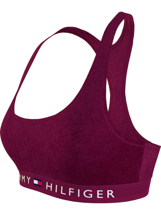 Tommy Hilfiger Women's Bralette Bra Burgundy