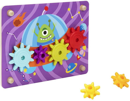 Tooky Toys Εικόνες με Γρανάζια Educational Game Knowledge made of Wood for 1.5+ years Years Old
