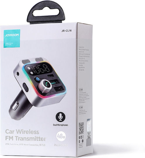 Joyroom FM Transmitter Αυτοκινήτου με Bluetooth / Type-C / USB