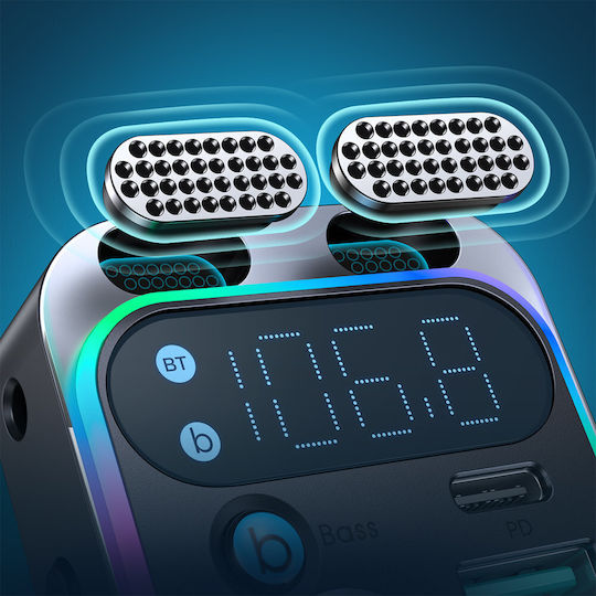 Joyroom FM Transmitter Αυτοκινήτου με Bluetooth / Type-C / USB