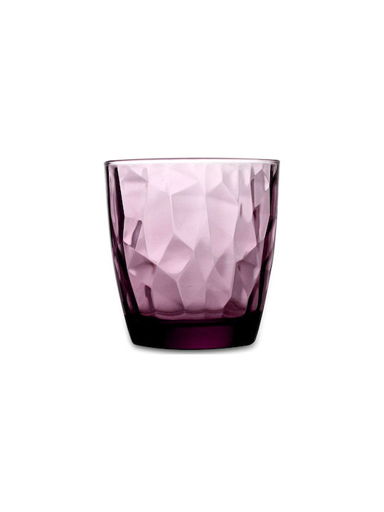 Bormioli Rocco Diamond Glass for White and Red Wine made of Glass in Purple Color Goblet 300ml