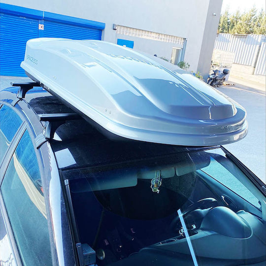 Free Plast Space Μπαγκαζιέρα Οροφής Αυτοκινήτου με Διπλό Άνοιγμα 530lt Ασημί Γυαλιστερή