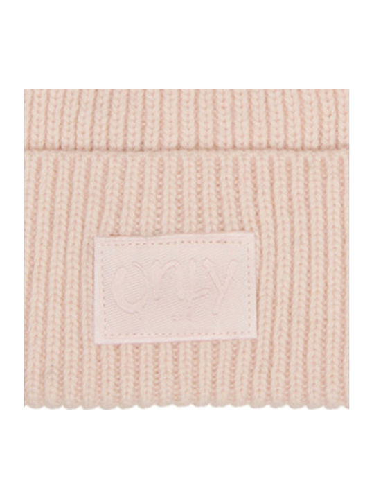 Beanie Beanie with Rib Knit Pearl
