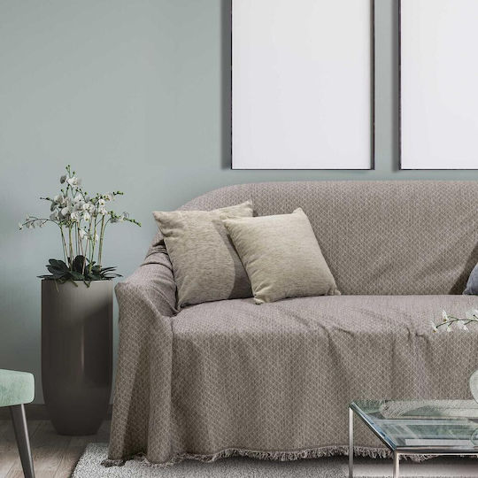 Das Home Chenille Dreisitzer-Sofa Wurf 180x300cm Beige