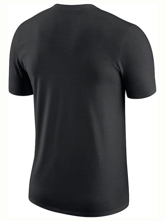 Nike Milwaukee Bucks Ανδρικό T-shirt Μαύρο με Στάμπα