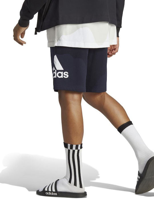 Adidas Essentials Big Logo French Terry Αθλητική Ανδρική Βερμούδα Navy Μπλε