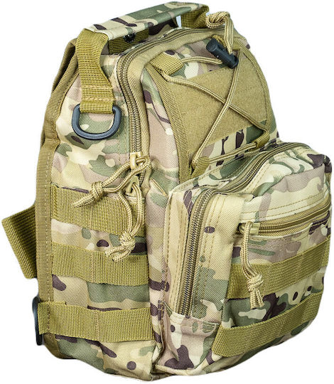 Woodland One Strap Mijo Military Backpack Multicam Camouflage Woodland 10L