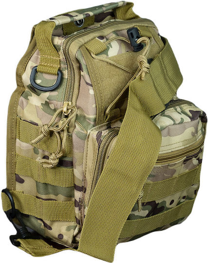 Woodland One Strap Mijo Military Backpack Multicam Camouflage Woodland 10L
