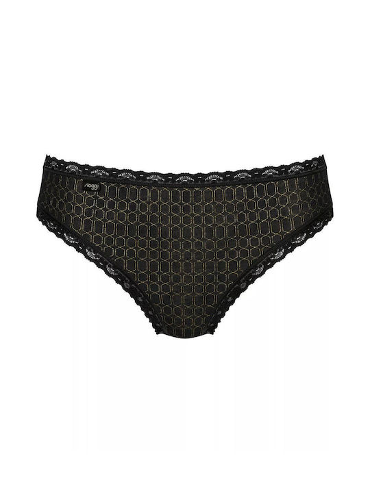 24/7 Weekend Tai Cotton Women's Slip 3Pack with Lace Blie / Ciel / Black