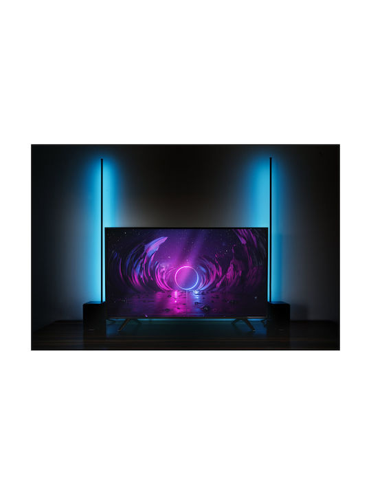 Ibiza Sound LED Stehleuchte H150cm. mit RGB Licht Weiß