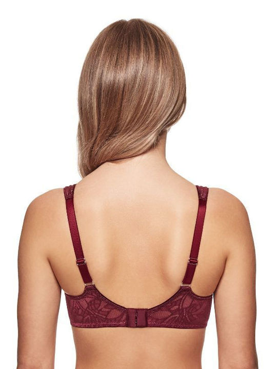 minimizer bra with bordeaux underwire