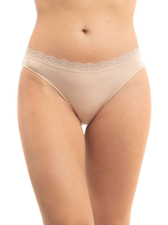 Apple Boxer Femei Brazilia 2Pack cu Dantelă Nude