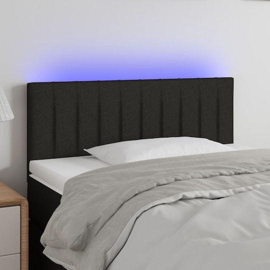 vidaXL Fabric Bed Headboard Black 90x78cm