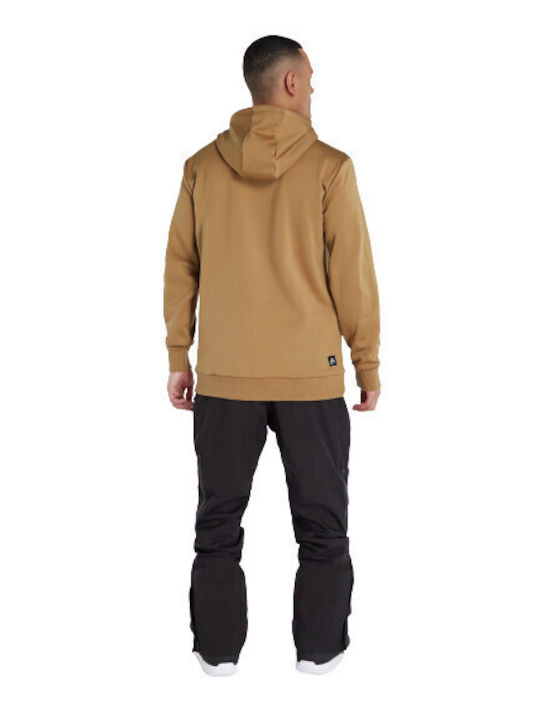 Protest Men's Sweatshirt with Hood and Pockets Brown