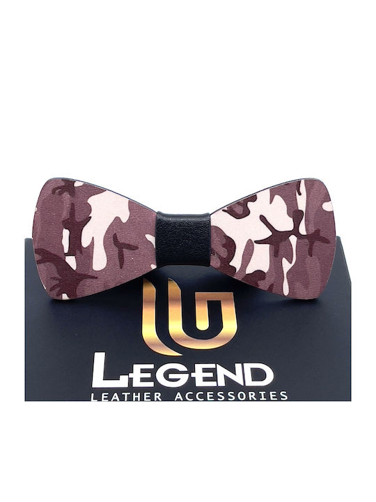 Legend Accessories Wooden Bow Tie Purple Colorfull