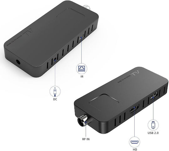 ATC HD-105 03.007.0038 Ψηφιακός Δέκτης Mpeg-4 HD (720p) Σύνδεση USB