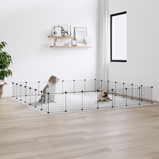 vidaXL Rodents Cage Rodents Cages with 28 Panels & Door 35x35x