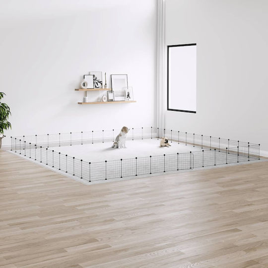 vidaXL Rodent Cage Rodent Cage with 52 Panels & Black Door 35x35x
