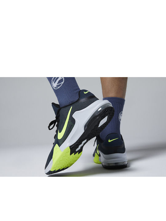 Air Max Impact 4 Χαμηλά Μπασκετικά Παπούτσια Black / Armory Navy / Pure Platinum / Volt