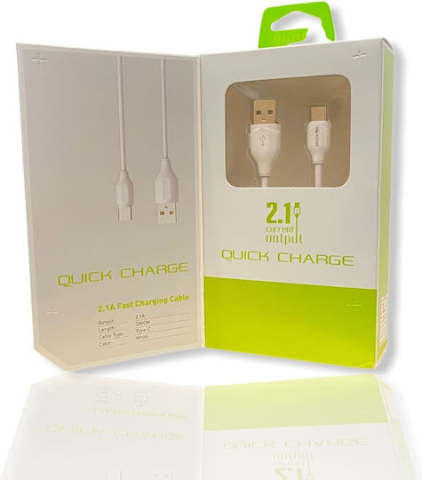 Ldnio LS372 Regular USB-A la Cablu Lightning Alb 2m (LD-LS372L)