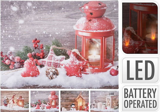 Koopman Illuminated Christmas Figure Frame Frame Height 40cm 4pcs (Μiscellaneous Designs/Colors)