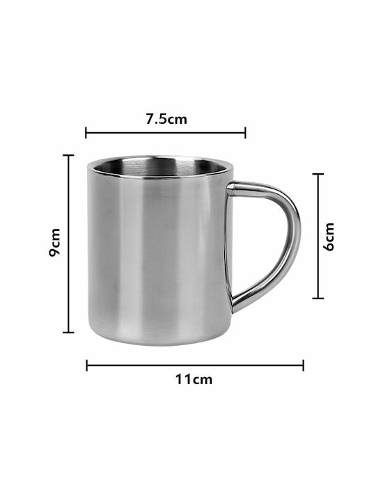 Koupakoupa ΑΕΚ Metallic Cup Silver 300ml