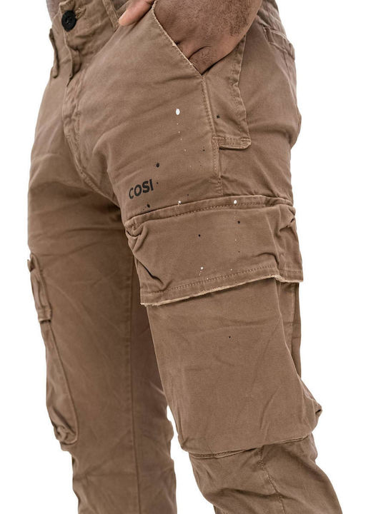 60 Mosso Hose Cargo Elastisch Camel