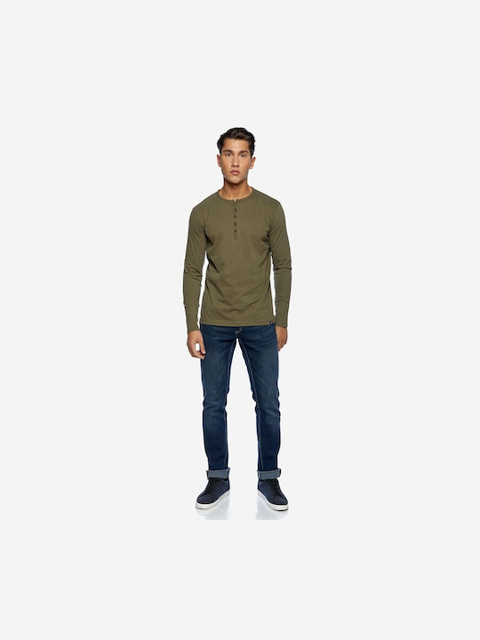 Herren Jeanshosen Elastisch Regular Fit Marineblau