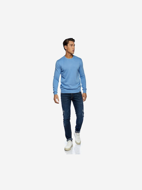 Herren Jeanshosen Elastisches Slim Fit Navy Blau