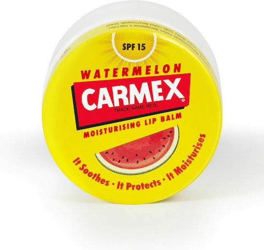 Carmex Moisturising Pot Lip Balm SPF15 Watermelon 7.5gr