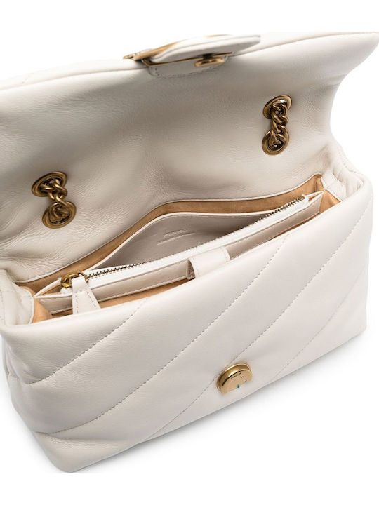 Love Classic Puff Leather Women's Bag Shoulder White