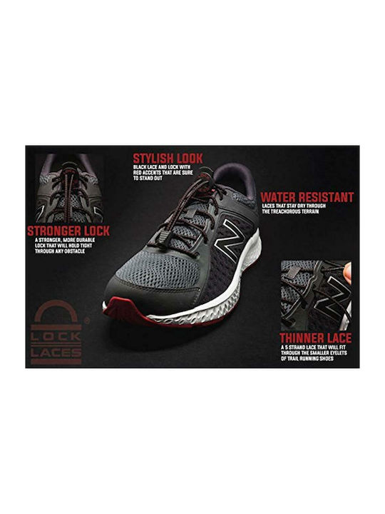 Lock Laces Robert Killian Pro Series Shoelaces Elastic Black 2pcs 122cm
