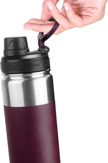 Asobu Alpine Flask Μπουκάλι Θερμός Ανοξείδωτο BPA Free 530ml Burgundy