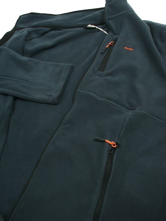 Men's Fleece Cardigan Petrol