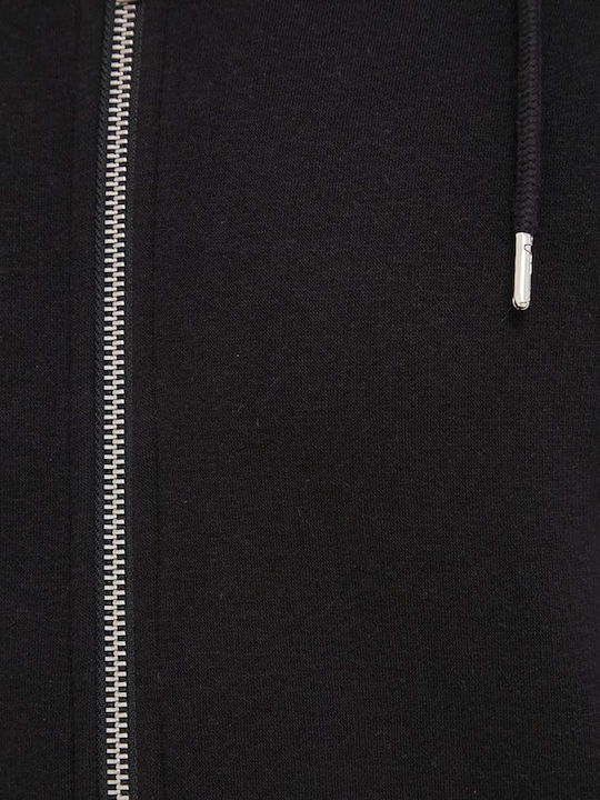 Sweatshirt Fleece with Hood Black