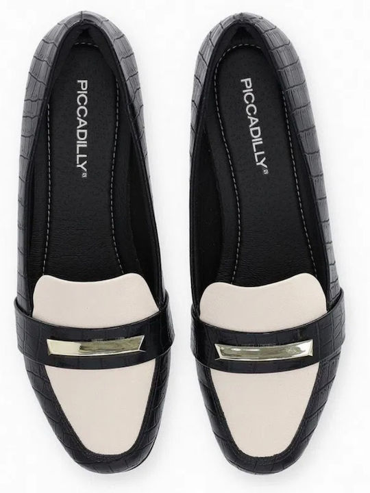 Damen Mokassins Black / White