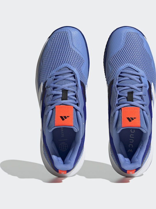 adidas Courtjam Control Мъжки Тенис обувки Глинени игрища Blue Fusion / Cloud White / Lucid Blue