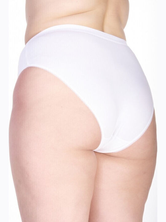 Talie înaltă Femeie Slip Alb
