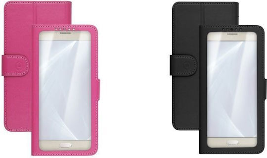 Celly Unica View L Caz carte până la 4.3" Negru