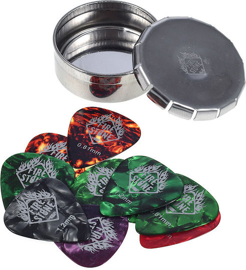 Fire & Stone Πένες Κιθάρας Small Metal Box Σετ 10τμχ