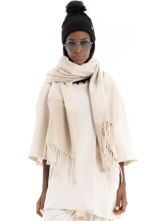 Sasha Women's Wool Scarf Beige