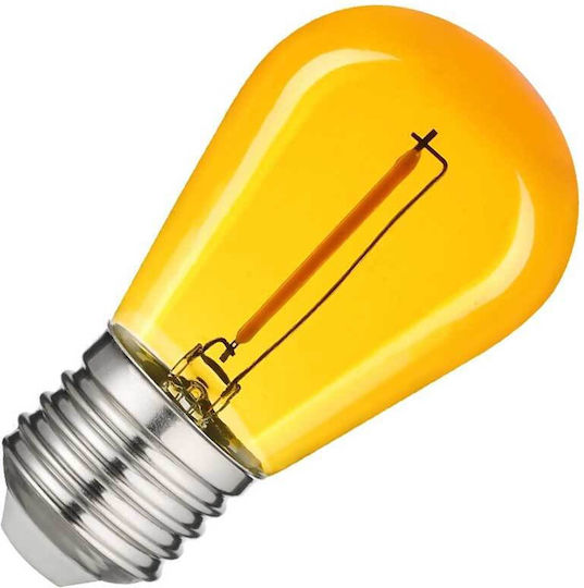 Avide LED-Lampe 1W 85mm für Fassung E27 und Form S14 Gelb 50lm