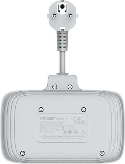 Ldnio Bandă de alimentare 2 Prize cu 3 USB-A, 1 USB-C și Comutator