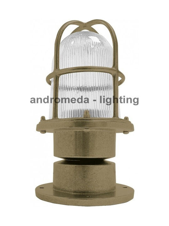 Andromeda Outdoor Floor Lamp Lantern for Exterior Space 60W IP64 for E27 Bronze