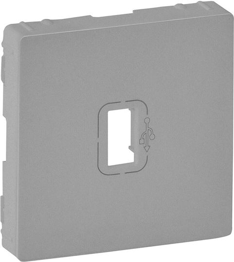 Legrand Valena Life Power Socket Front USB Pre-wired in Silver Color 754752
