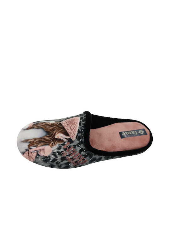 FAME Women's Slipper In Black Colour