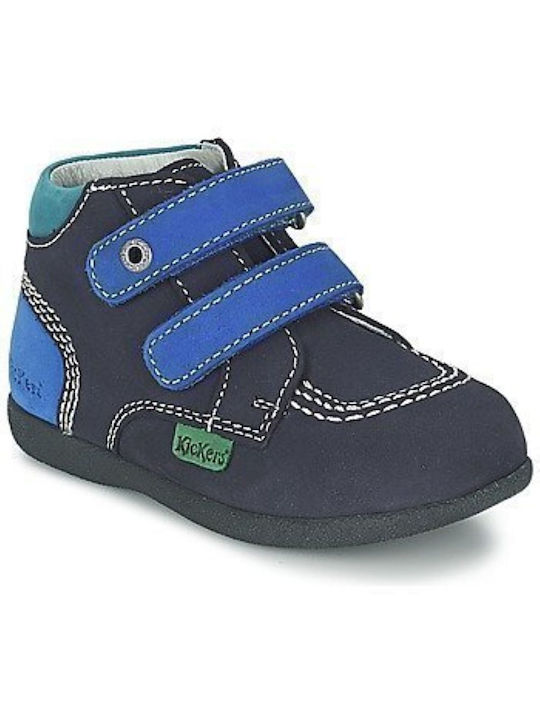 Kickers cu Velcro Albastru