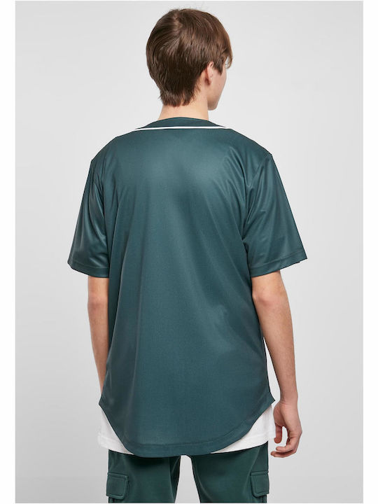 Urban Classics Men's Shirt Short Sleeve Green