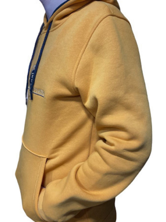 Men's Sweatshirt Three-Strand Cotton Mustard