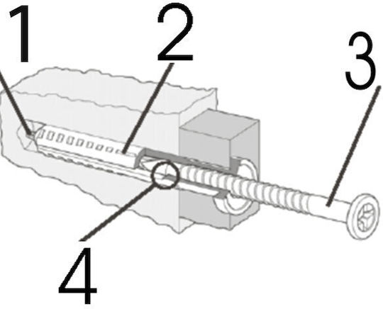 Elvhx Schraubanker Kunststoff 5x30mm 200Stück